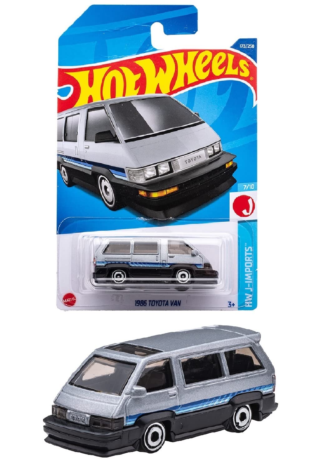 

Hot Wheels Basic Car 1986 Toyota Van и HHF68 Gray [3 up] 1/64