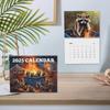 Tvättbjörn Sopor Eld Kalender, Papperskalender Väggkalender, Hemdekoration