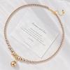 High Quality Maillard Brown Gradual Change Smile Artificial Crystal Pearl Necklace Neck Chain Pendant