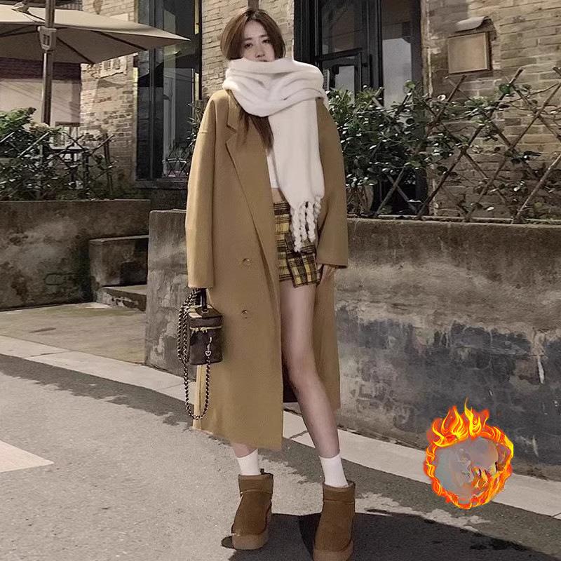 Double-sided Cashmere Wool Coat Women's Medium and Long Autumn and Winter Korean Version of The New Woolen Coat