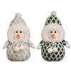 Adorable Plush Christmas Snowman Decoration Cute Stuffed Toy For Kids And Girlfriends