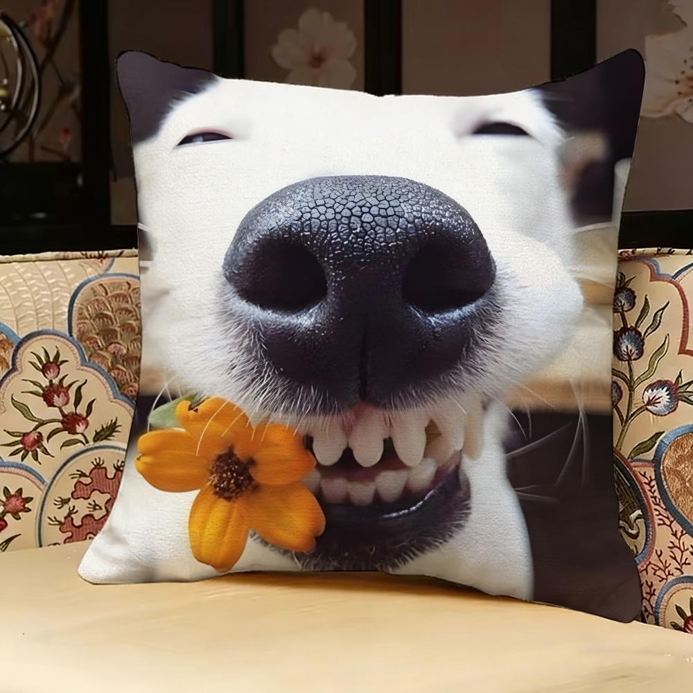 Dog Funny MEME Pillow Case Pillowcase Doublesided Printed Sofa Cushion Bedroom Headboard Pillow