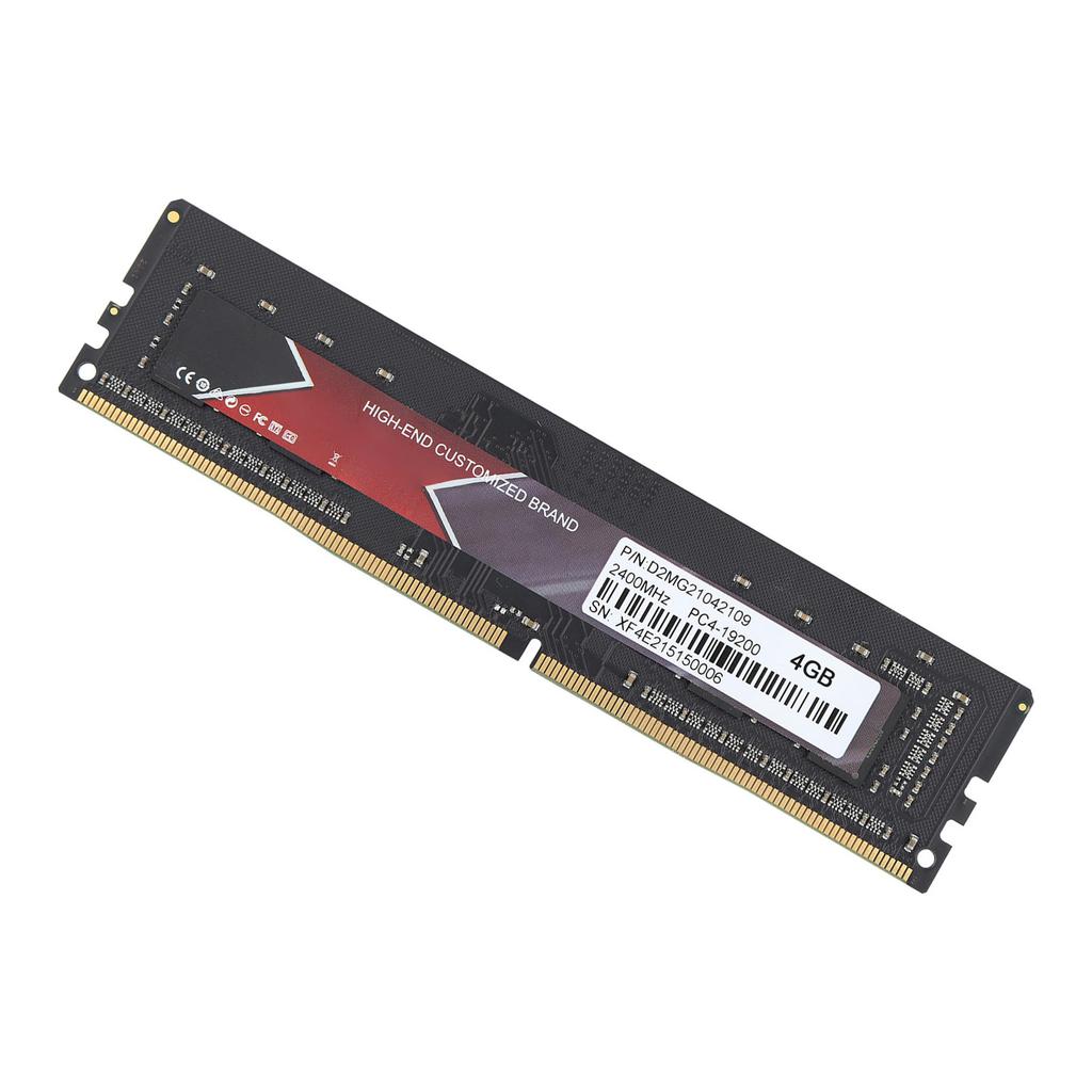 DDR4 RAM Slim Aluminium Hohe Leistung PCB DDR4‑2400MHz PC4‑19200 Desktop-Speicher4GB