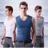 Traceless men's vest men's ice silk new summer sports fitness thin bottoming undershirt wide shoulder versatile