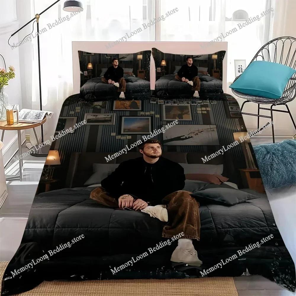 Sänger A-Alex-Warren Musik Bettbezug-Set Heimstil Bettwäsche Weiche Waschbaumwolle Bett Studentenwohnheim Geschenk Heimtextiltextil0