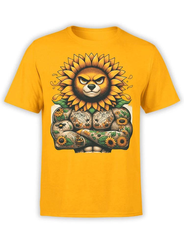 Fantucci Unisex TShirts Sunflowers Gang TShirt 100 Cotton S