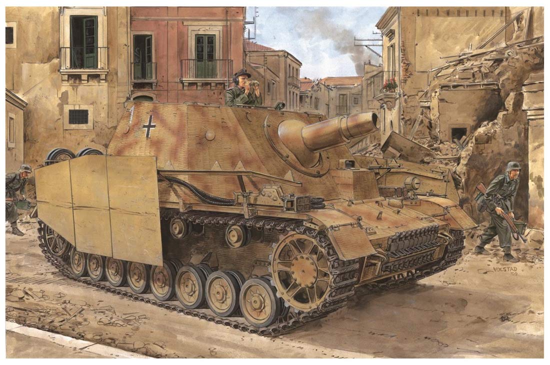 

Dragon 1/35 Scale World War II German Sd.Kfz.166 Sturmgeschütz IV Brummberg Mid-Production 2-in-1 Plastic Model Kit DR6892