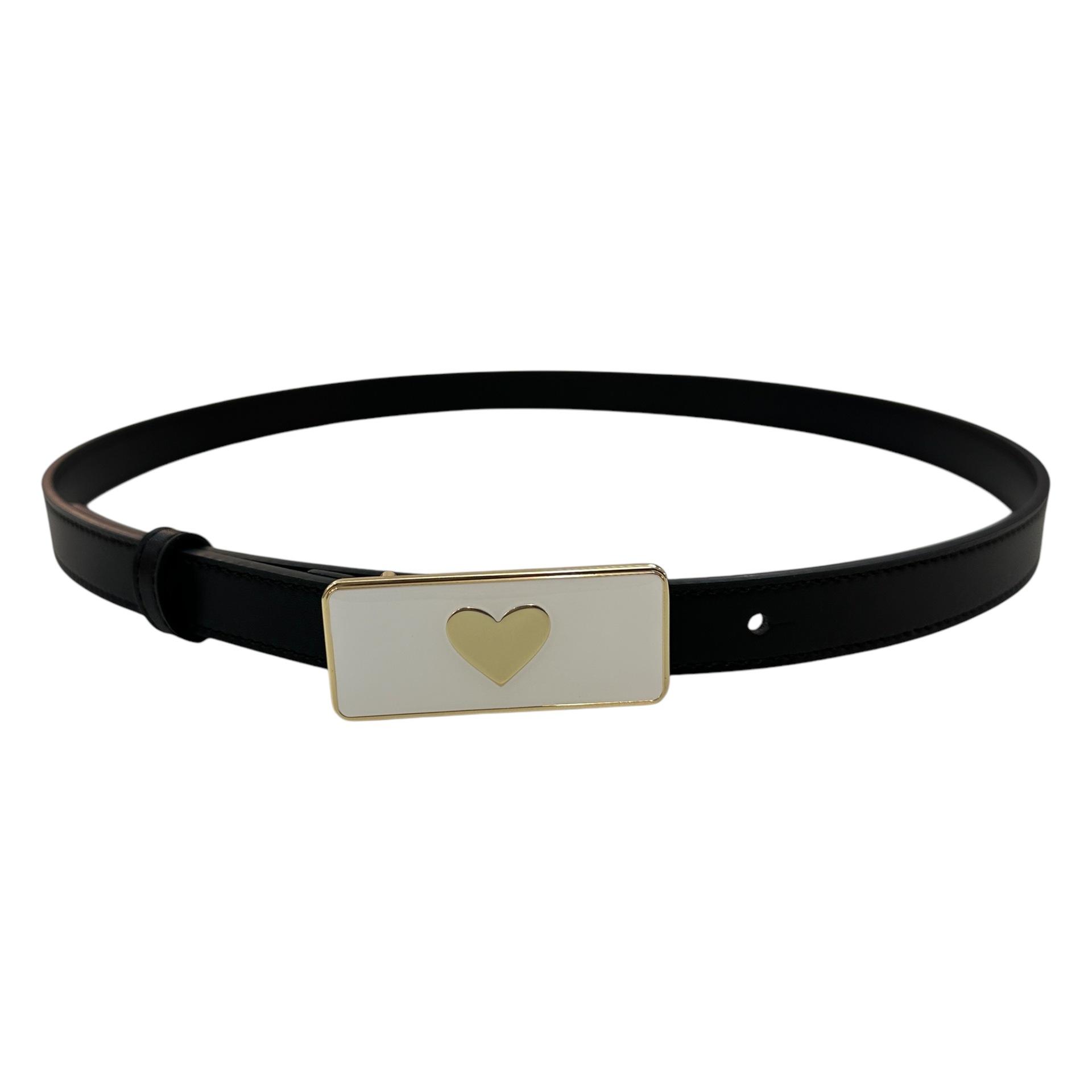 

Ретро Стиль Черный Ремень Ремень Металлическая Пряжка 80-100cm слоновая кость