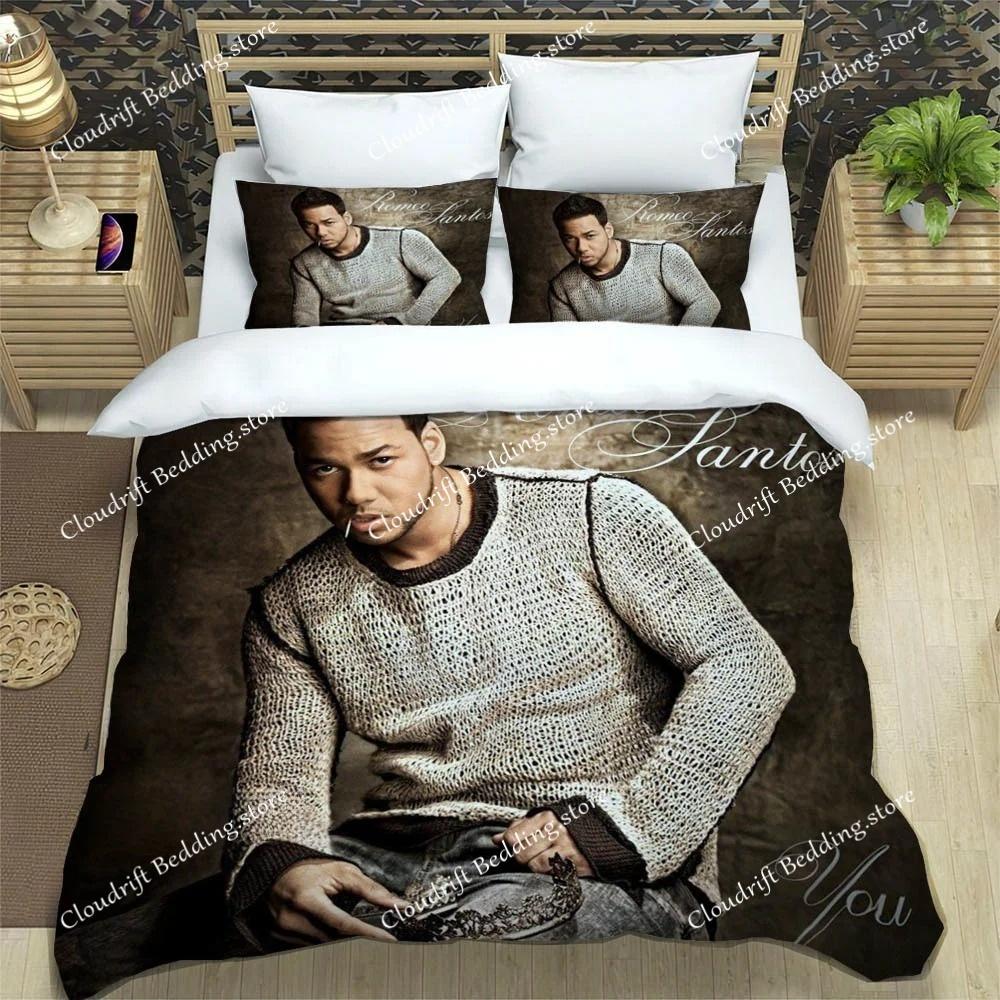 Bettwäsche-Sets mit Motiven des lateinamerikanischen Sängers Romeo Santos: Exquisites Bettwaren-Set, Bettbezug-Set, Bettdecken-Set, luxuriöses Geburtstagsgeschenk