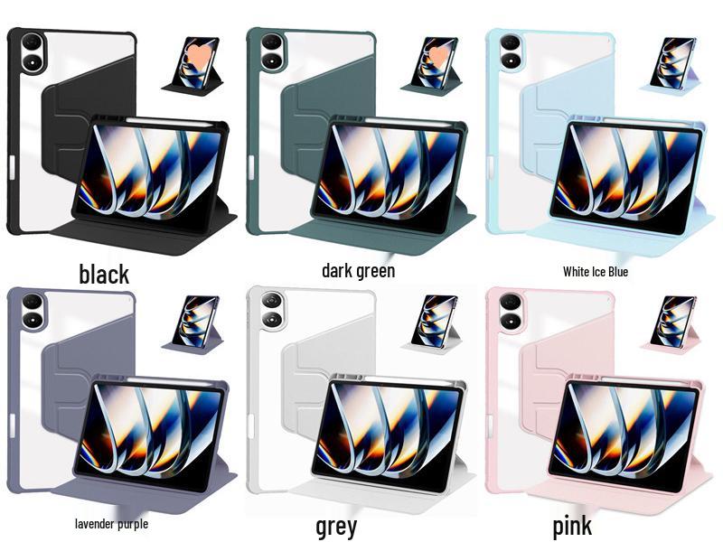 Infinix XPad20 Tablet Case: 11" Acrylic Rotating Pen Protective Cover