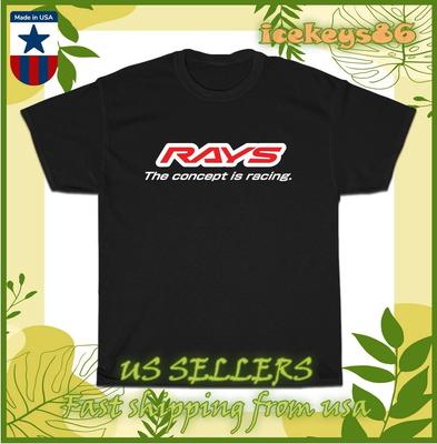 New Tee RAYS VOLK RACING Wheel Logo Men's T-shirt American Size S-5XL T-shirt
