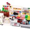 MOC Bricks Accessories City Supermarket Shop Store Building Blocks Street View Drink Food Vegetable Food Dessert Blocks Printed