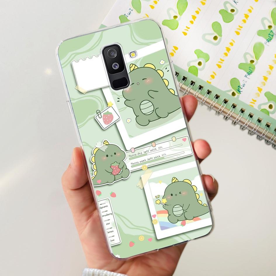 For Samsung A6 Plus 2018 Case SM-A605F New Fashion Butterfly Marble Soft Silicone Funda For Samsung Galaxy A6 A6+ SM-A600F Cover