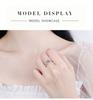 VENTFILLE 100%   CopperMoissanite Ring Diamond 0.3/1CT D Color For Women Engagement Wedding Band Jewelry