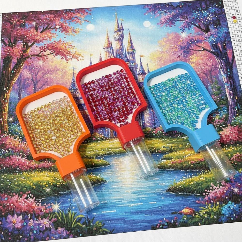 DIY Craft Diamond Painting Tray Embroidery Multi Functional Diamond Art Tray Screw & Shake Beading Plates Drill Storage Box