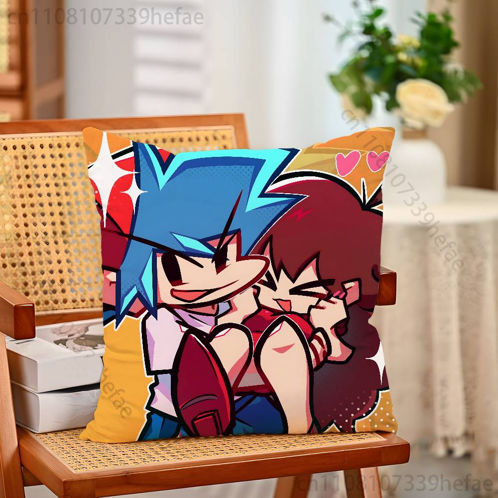 Friday Night FFunkin Game Throw Pillow Case For Decoration 30cm 50cm 55cm Square Home Pillowcase Case