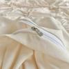 Three-dimensional Pinch Pleated Crafts Double Duvet Cover Set 220x240 Solid Twist Flowers King Size Bedding Set Quilt Cover Set