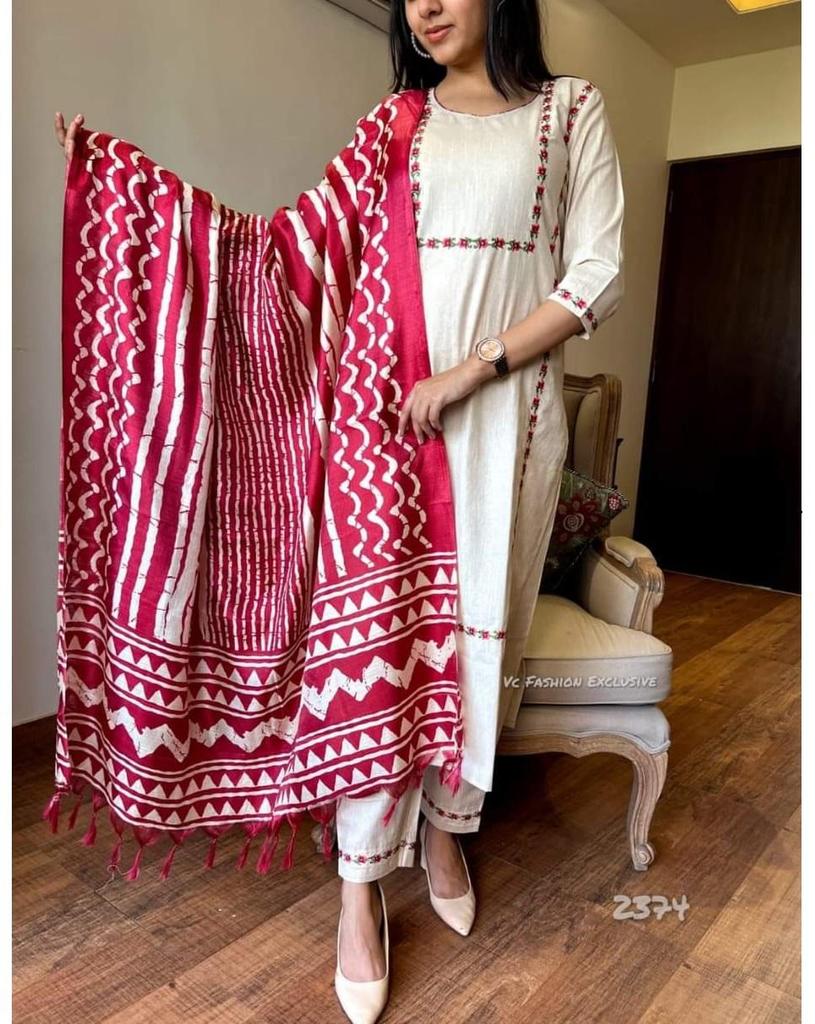 Indian Women Salwar Suit Kurti Designer Party Wear Top Tunic Kurta Pant Dupatta Set Dress