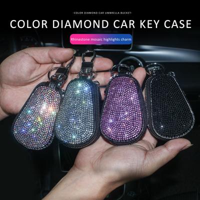 Bling Autoschlüsselhülle Schlüsselanhänger Abdeckung Halter Schlüsselanhänger Diamant Strass Auto Innenraumzubehör für Frau für Benz Bmw F10 Bmw F30