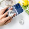 Niche Epoxy Transparent Planet Cloud Airbag Mobile Phone Holder Lazy Desktop Support Stand Selfie Ring Buckle