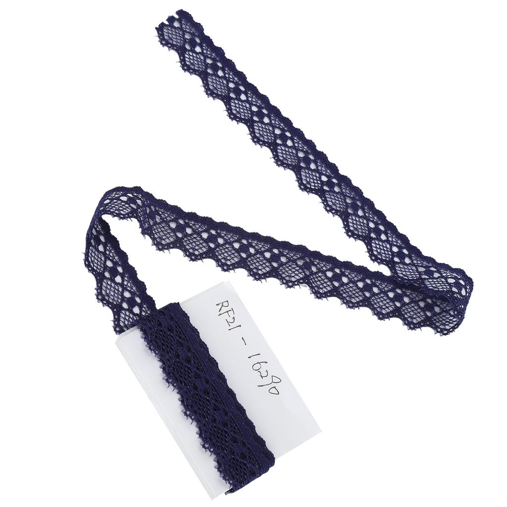 Lace Ribbon Clothing Accessories Decorating Crafts DIY Materials 10 Yard 2cm Width Dark Blue