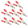 10 Pcs Crocodile Clip J.60047 20mm Opening Brass Battery Test Clamp for Electrical Testing