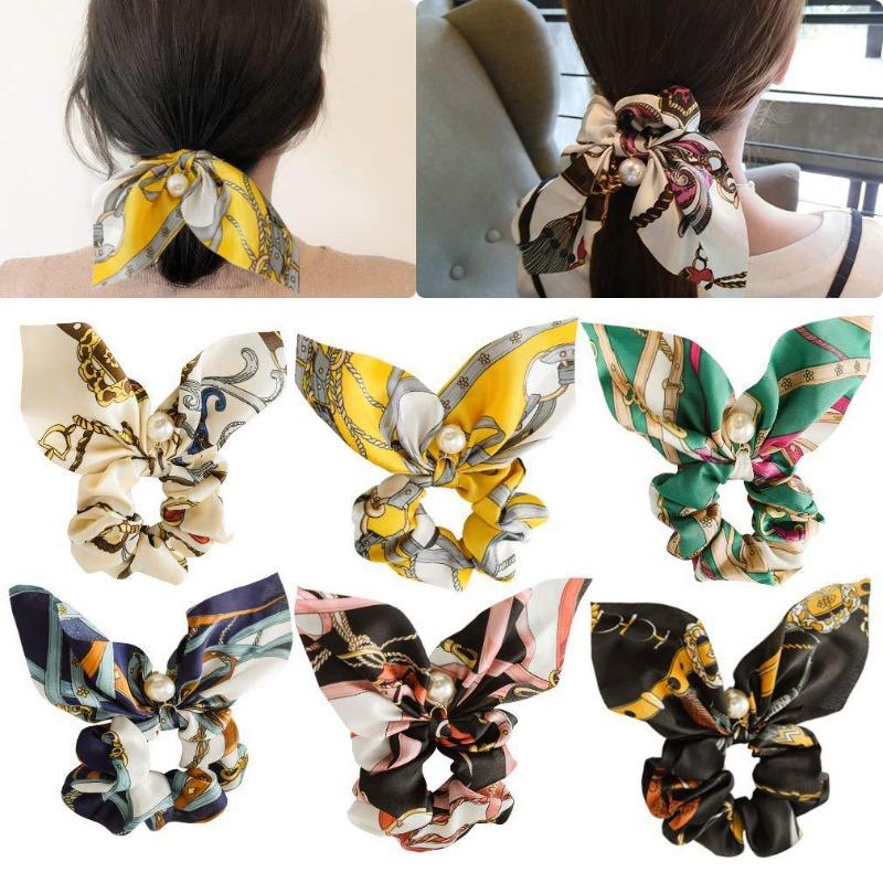 New Style Pendant Dog Collar Hairpin for Women, Hair Tie with Knotted Large Butterfly Knot Hair String Head Accessory