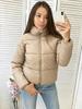 Winter Puffer Jacket Women Solid Autumn Short Coat Cotton Padded Junior Outwear Simple Design Invisible Pocket -5centigrade
