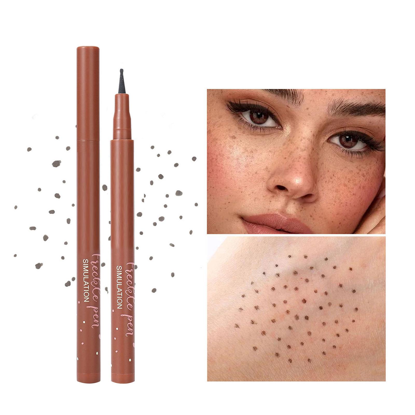 

1 шт. Реалистичный штамп-ручка для веснушек - Быстросохнущий водостойкий косметический инструмент для макияжа с естественным видом, Стойкий к выцветанию дизайн One Size