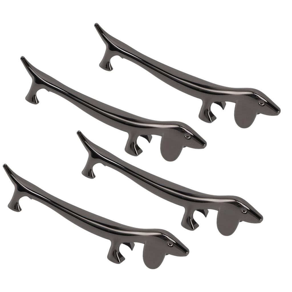 4 PCS Chopstick Rest Zinc Alloy Plating Reusable Dinner Spoon Stand for Holding Spoon Fork