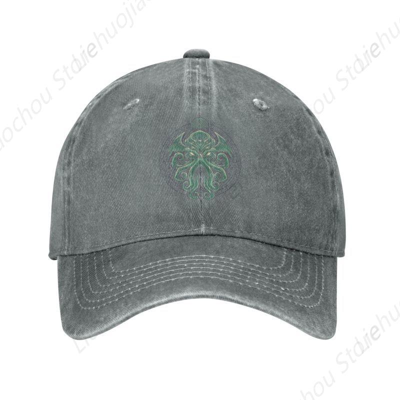 Fashion Cotton Great Cthulhu Baseball Cap for Unisex Women Custom Adjustable Adult Horror Movie Lovecraft Dad Hat Summer
