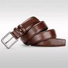 Texture Zinc Zinc Alloy Leather Belt Versatile Pin Buckle Belt Luxury Men PU Belt  Jeans Matching