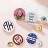 Pin Personalizado con Foto Broche con Logo de Universidad Grabado Broche Láser de Acero Inoxidable Pin de Solapa Impreso con UV Pin con Logo Corporativo