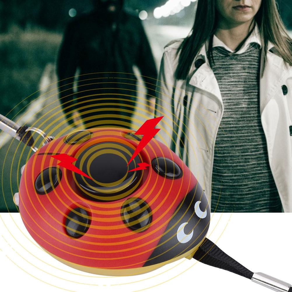 Personal Defense Protection Beetle Alarm Keychain 130db Women Emergency Alarm with LED