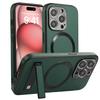 Luxury Business Leather Magsafe Phone Case For iPhone 16 15 14 11 12 13 Pro Max Magnetic Wireless Charging Stand Cover