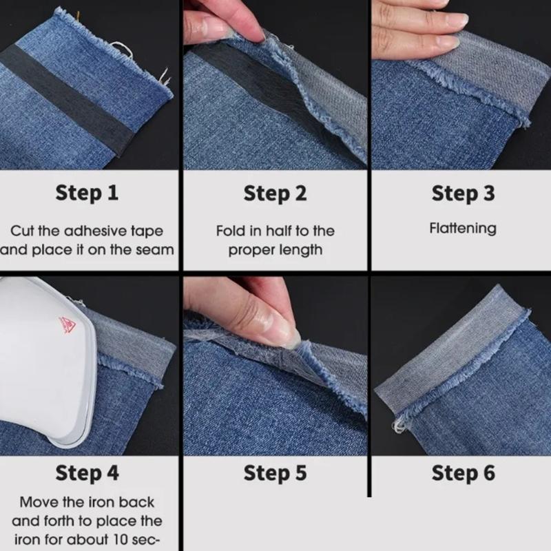 Iron On Hemming Tape For Pants Dresses And Curtains Easy To Use Nonwoven Fabric Adhesive Tape with Multifunctional Use