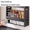 Yunshuang 3-Tier Kitchen Spice Rack with 5 Jars