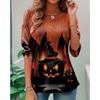 Autumn and Winter New Fashion Round Neck Long Sleeve Printed Elegant Casual Loose Hoodie