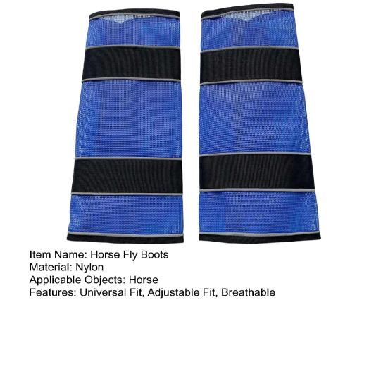 2Pcs Horse Fly Boots Mesh Horse Leg Protectors Universal Horse Leg Wraps Fly Boots for Improved Safety from Fly Bites Reduces Stomping And Leg Fatigue