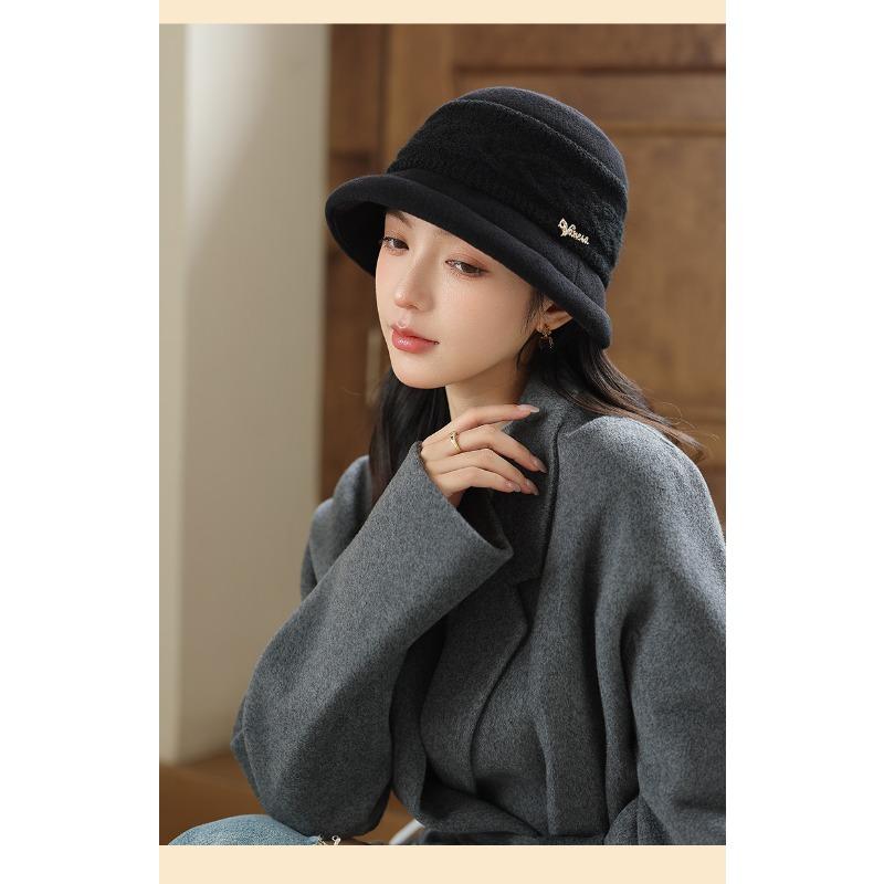 Women S Vintage Literary Warm Fisherman Hat Autumn Winter Commuter Hat