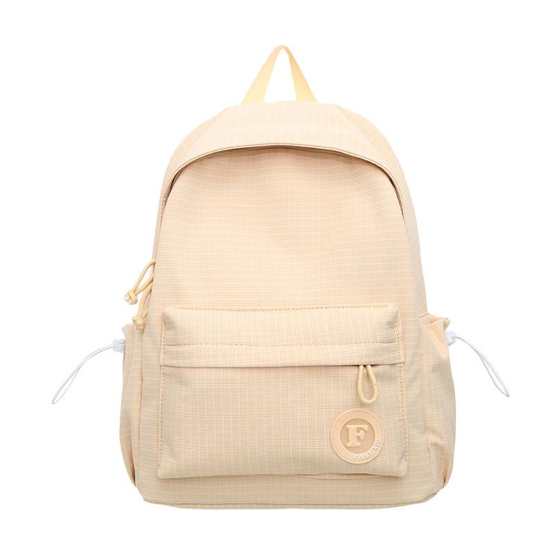 Art small fresh personality grid large capacity student schoolbag new junior high school high school travel student schoolbag female