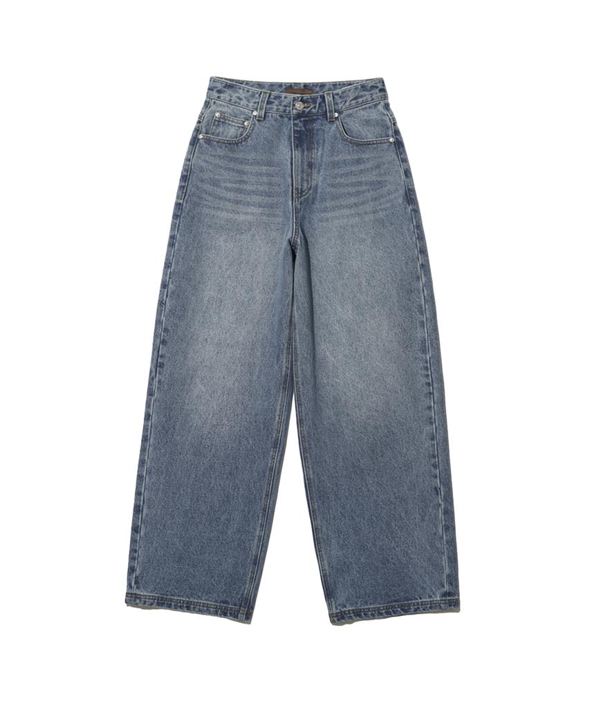 Depeugameoncheu Wide Denim Pants [2 Colors]