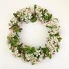 Anello di Rattan 10cm/15cm/20cm Ghirlanda di Fiori Artificiali Cornice di Piante Essiccate Per Decorazione Casa Decorazione di Natale Ghirlande Floreali Fai da Te