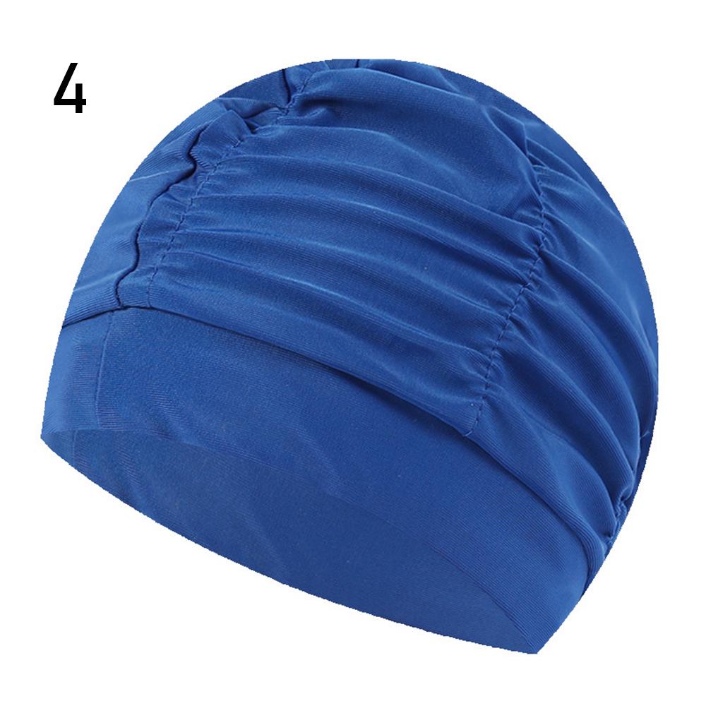 Shower Cap Elastic Nylon Turban Flowers Printed Swimming Cap Pool Bathing Hat Long Hair Protect Waterproof Hats for Men Women