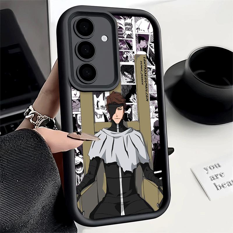 

Чехол для телефона Samsung Galaxy S26 S25 Ultra S24 FE Bleach Аниме Ичиго Кенпачи Чехол S23 Plus S22 + S21 S20 5G Мягкий Силикон Fu Samsung S24 Plus