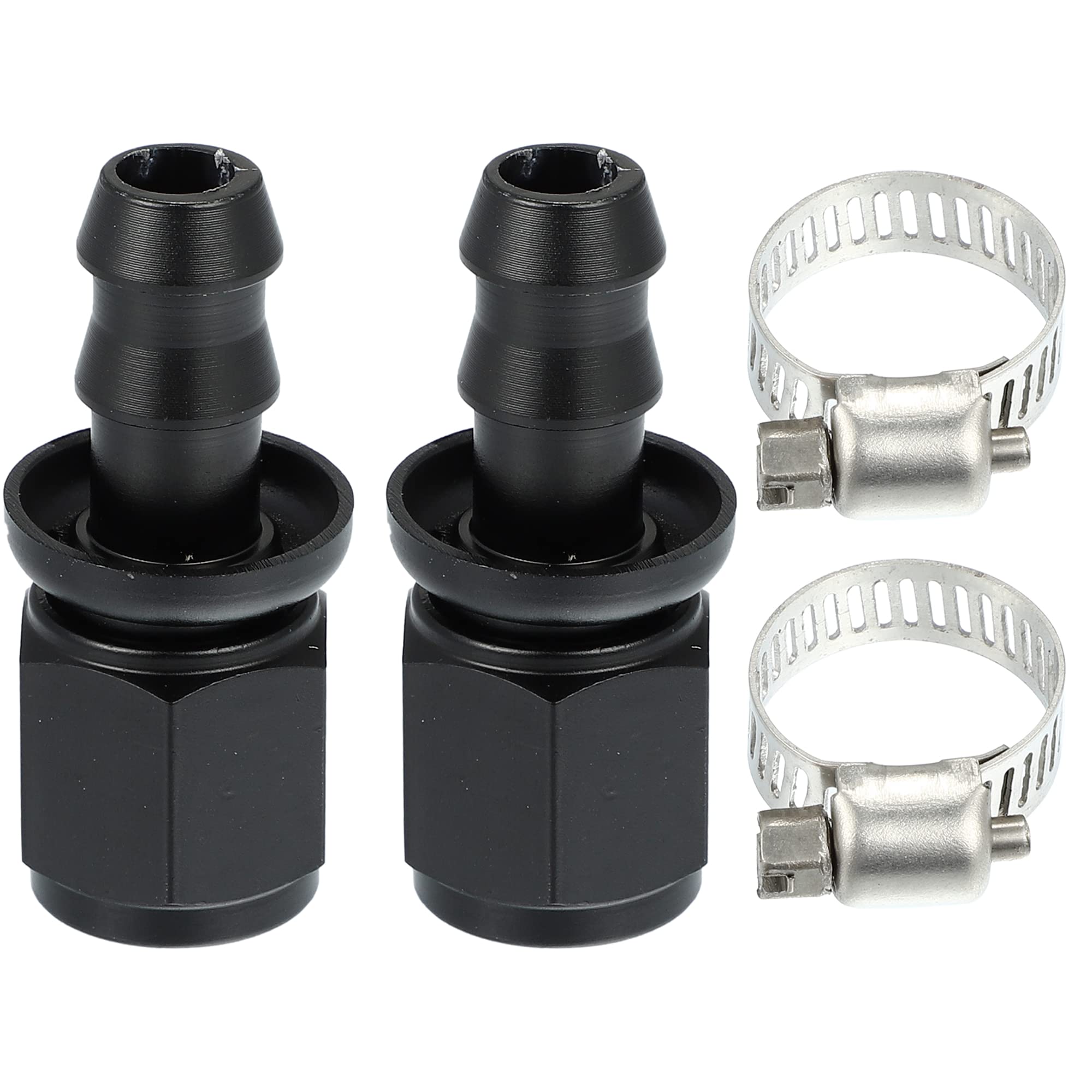 A ABSOPRO Hose End Fitting Fitting Adapter Hose Fitting Car Straight Swivel Hose AN8 чёрный