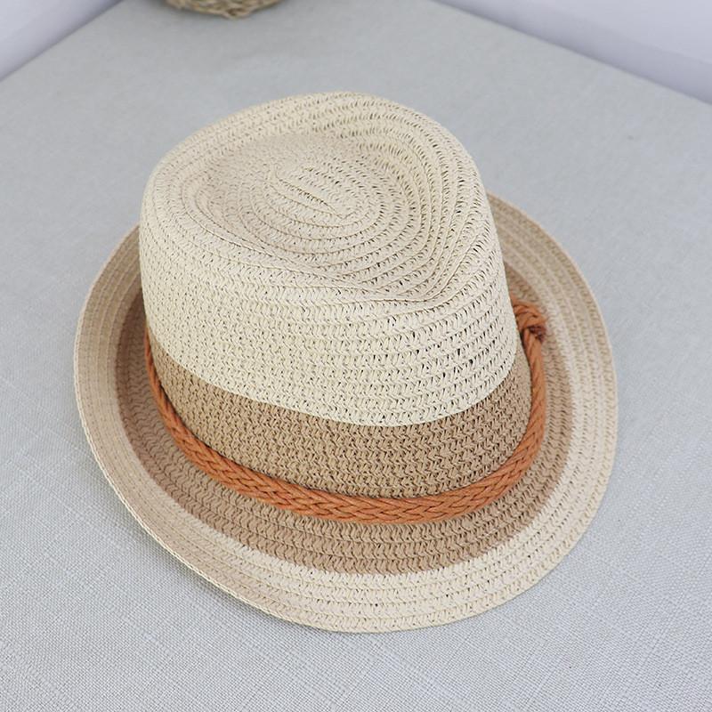 Summer Men And Kids Straw Hat With Sun Protection And Breathable Handwoven Fabric For Beach And Outdoors