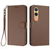 For OnePlus Nord CE4 Lite 5G Leather Case Wallet Stand Phone Cover with Wrist Strap