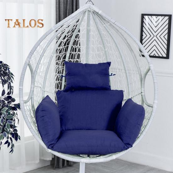 Polštářek na křeslo s vajíčkem Polštář na houpačku na křeslo s opěrkou hlavy omyvatelný závěsný koš Náhrada sedáku za zahradní křeslo na terasu