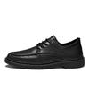 New Men's Quality Leather Shoes British Business Lace Up Fashion Black Soft Leather Man Split Leather Dress Shoes Men